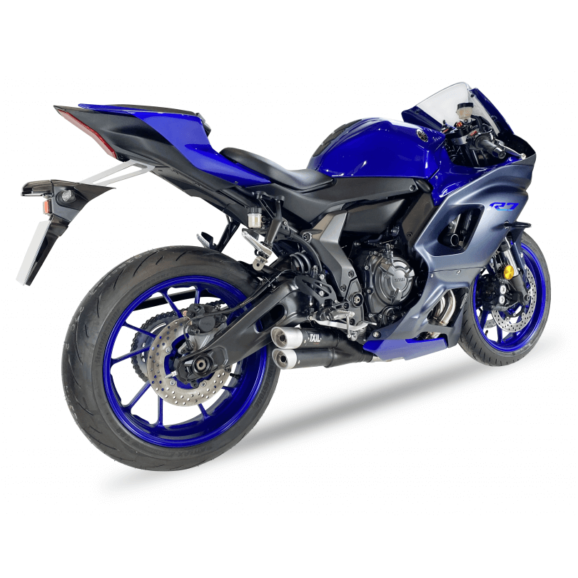 IXIL HYPERLOW XL für Yamaha YZF-R7, Edelstahl schwarz, E-geprüft, Euro5