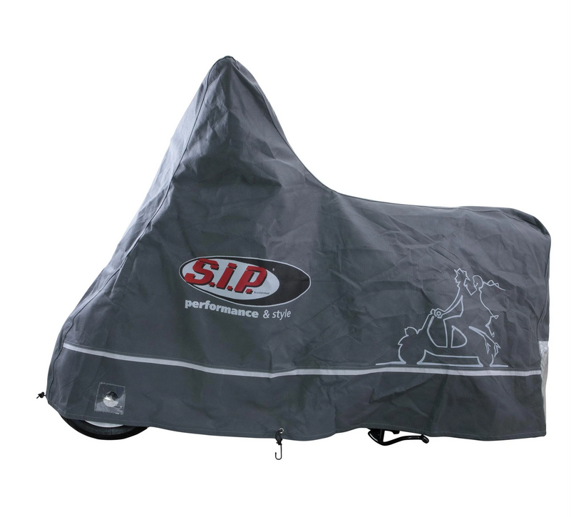 Faltgarage Indoor PREMIUM 2.0 für Vespa ET2/​ET4/​LX/​LXV/​S/​Primavera/​Sprint, Größe L, grau