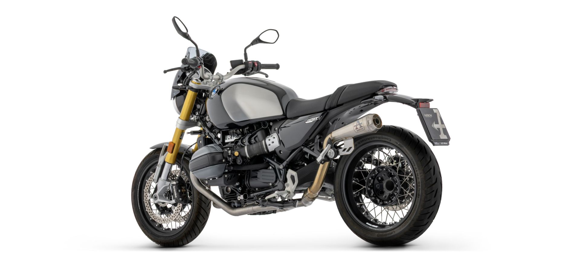 ARROW Auspuff PRO-RACE Titan mit Titan-Endkappe für BMW R 12 nineT (24-)