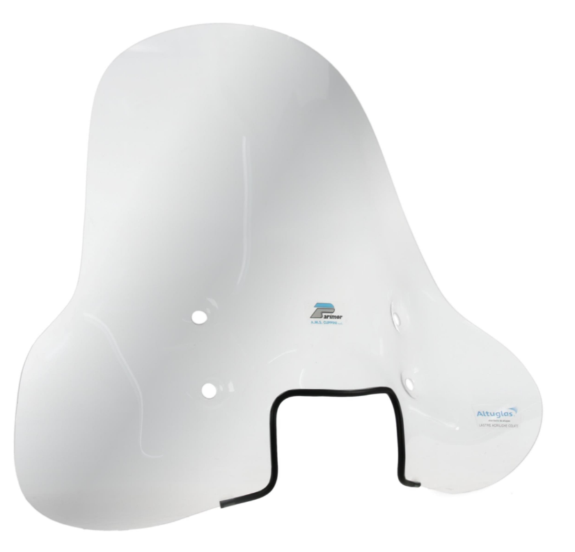 Windschild CUPPINI hoch für Vespa S 50-150ccm, klar
