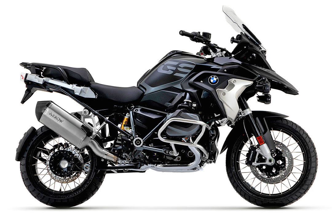 ARROW Auspuff SONORA für BMW R 1250 GS Modelljahr 2019-2021, Titan-Hülle mit Carbon-Endkappe