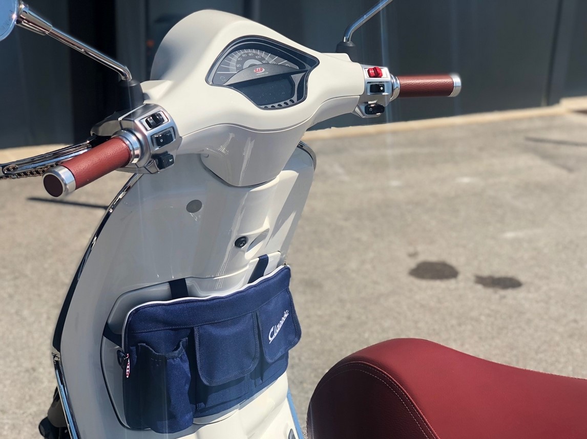 Tasche "Classic" für Gepäckfach/Handschuhfach Vespa - blau, Nylon