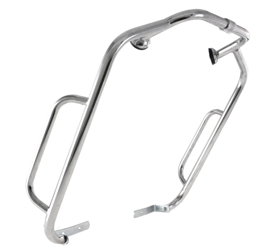 Sturzbügel CUPPINI Beinschild universal für Vespa PX 80-200ccm, chrom