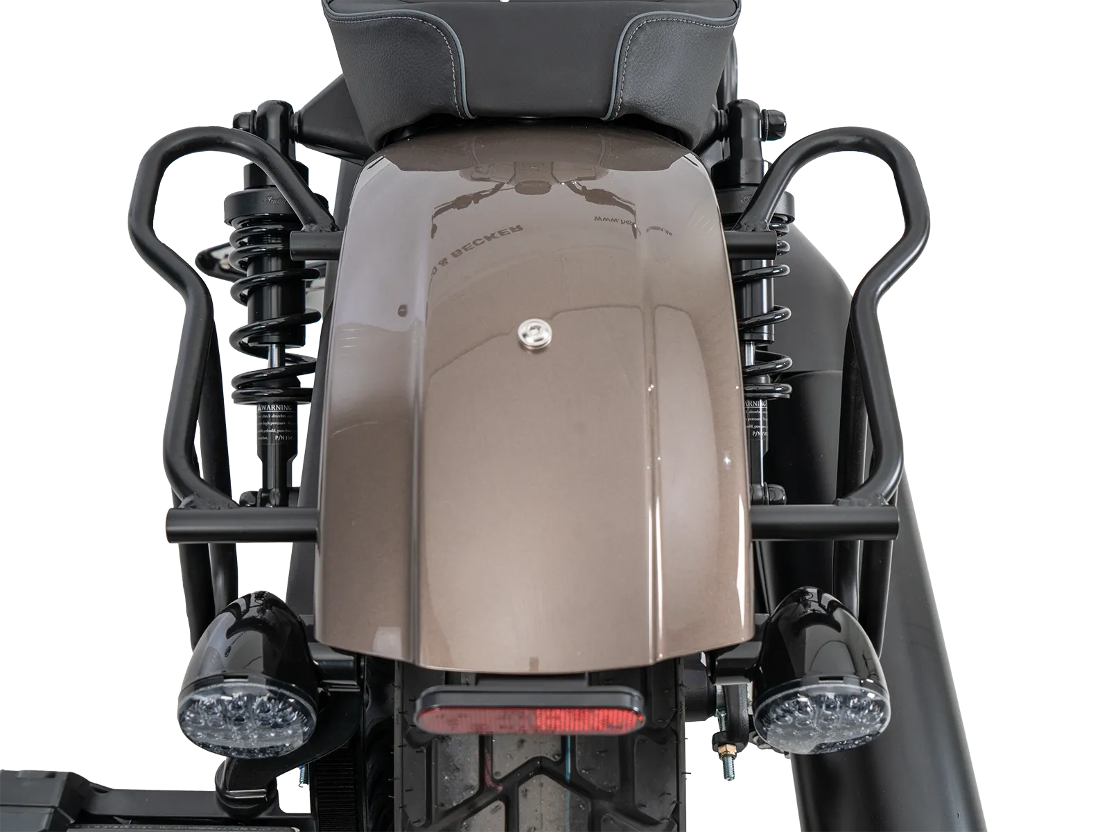 Ledertaschenhalter Cutout schwarz für Indian Scout Bobber 1250 (25-) Hepco & Becker