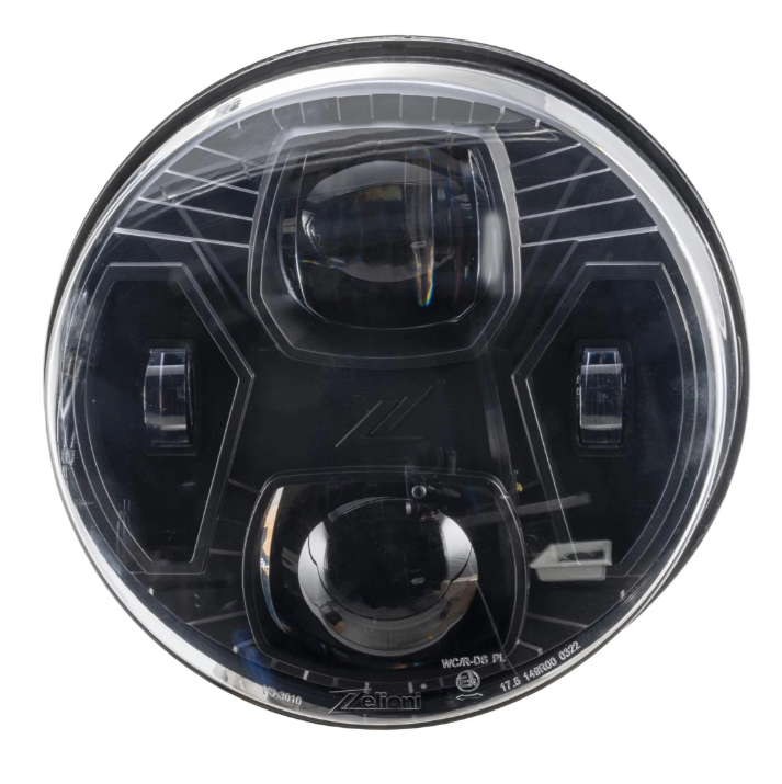 Scheinwerfer ZELIONI Black Edition LED für Vespa GTS/​GTS Super HPE 125-300 (19-22), schwarz