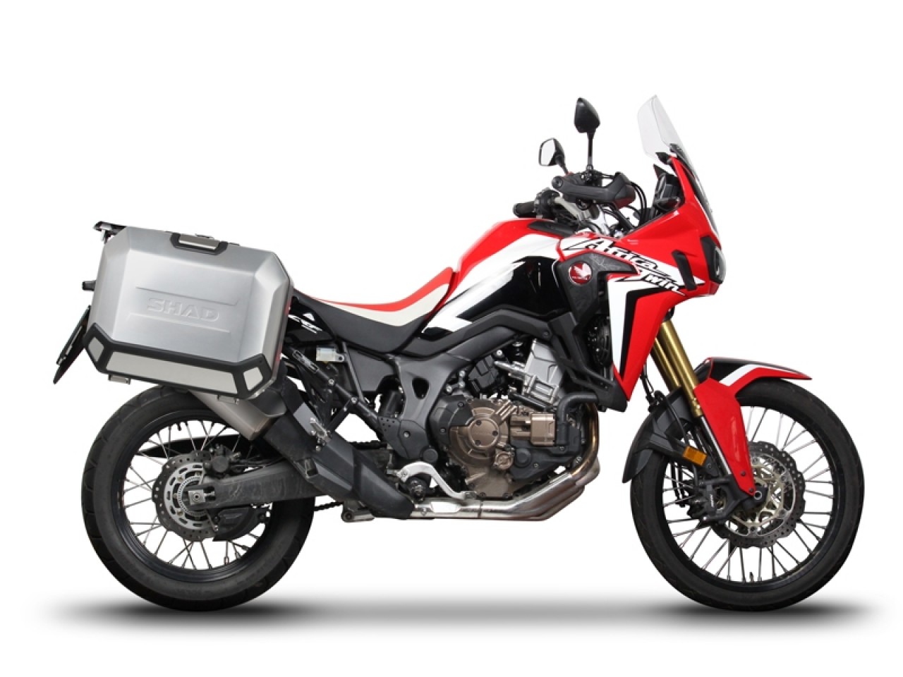 Shad Seitenkofferträger 4P System schwarz lackiert für Honda CRF 1000L Africa Twin (18-19)