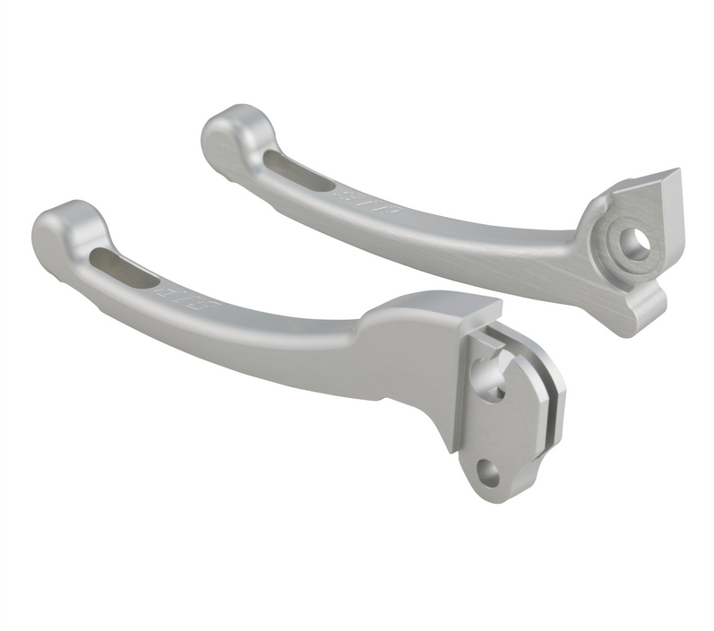 Sporthebel Set Kupplung/Bremse für Vespa PX 125-200ccm, HBZ Grimeca, rechts/links, silber matt