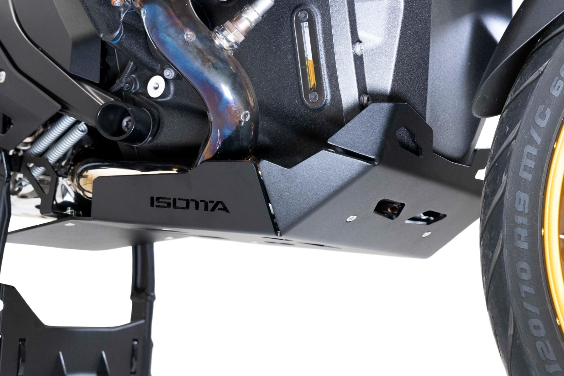Motorschutzplatte aus Aluminium für BMW R 1300 GS, schwarz