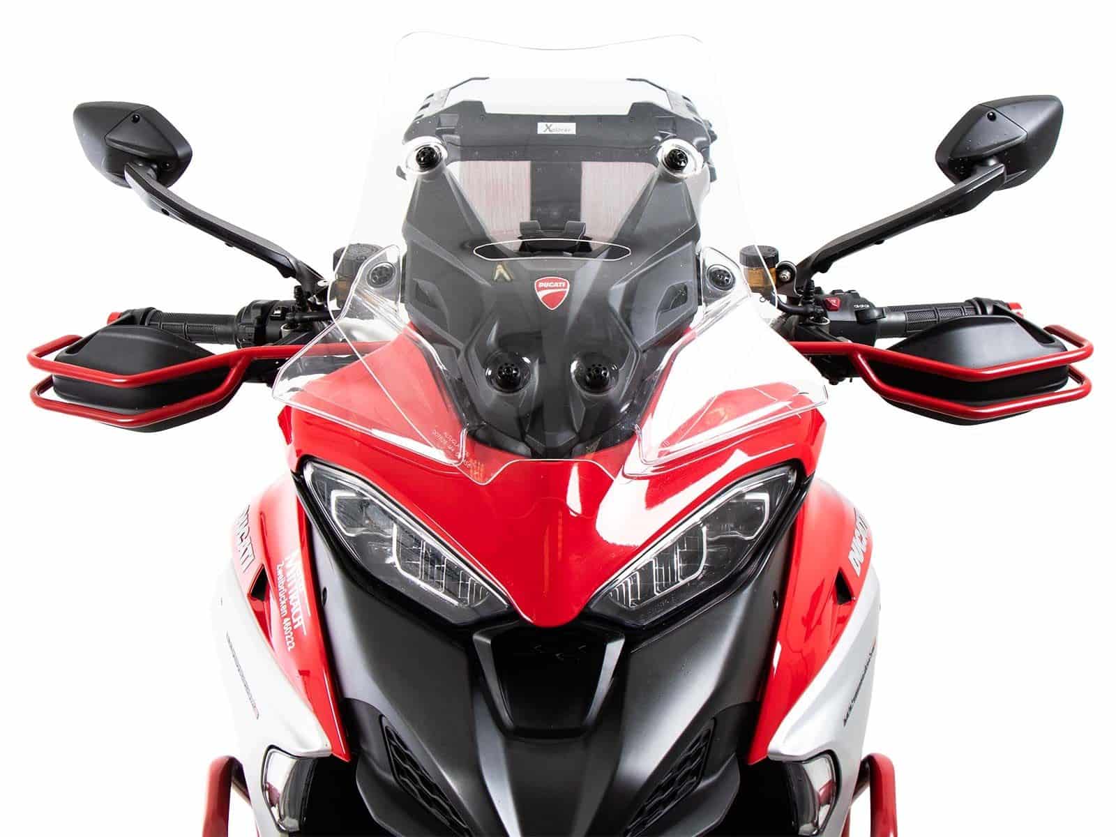 Griffschutz Set rot für Ducati Multistrada V4/S/S Sport/Pikes Peak (21-24) /Rally (23-24)