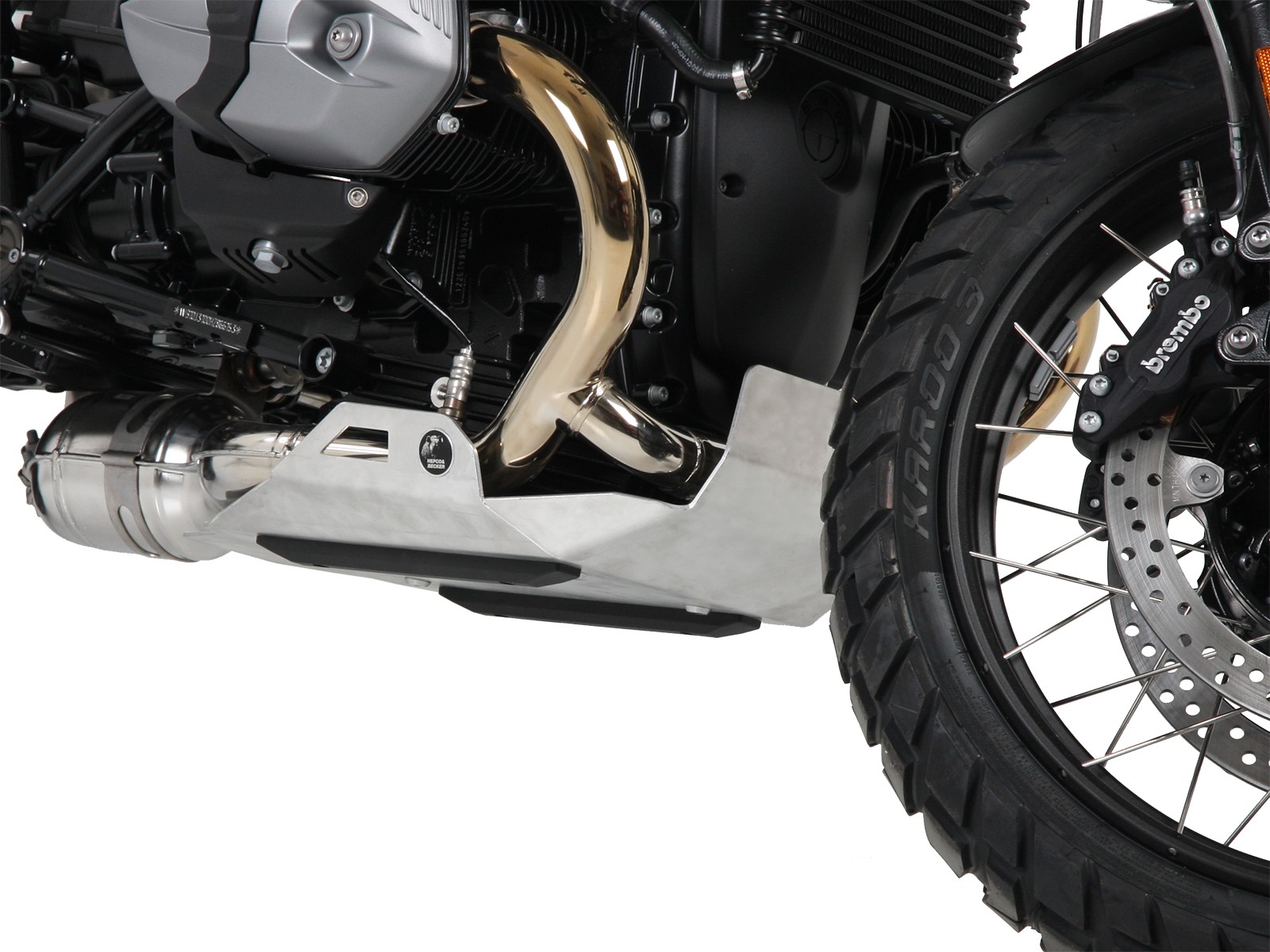Motorschutzplatte silber für BMW R nineT Pure (16-23) Hepco & Becker