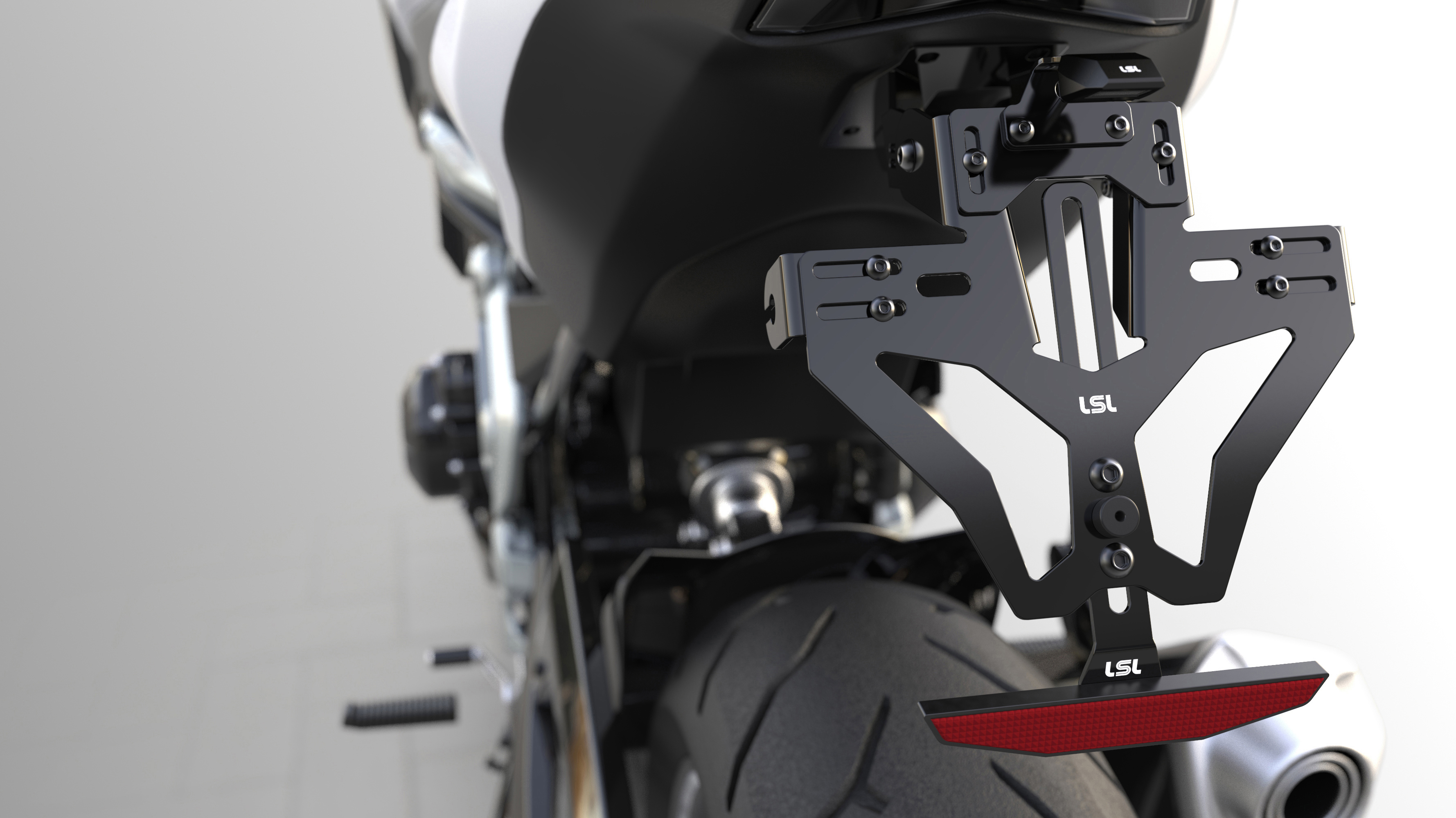 Kurzer Kennzeichenhalter inkl. Kennzeichenbeleuchtung für Ducati Scrambler 800 (15-)