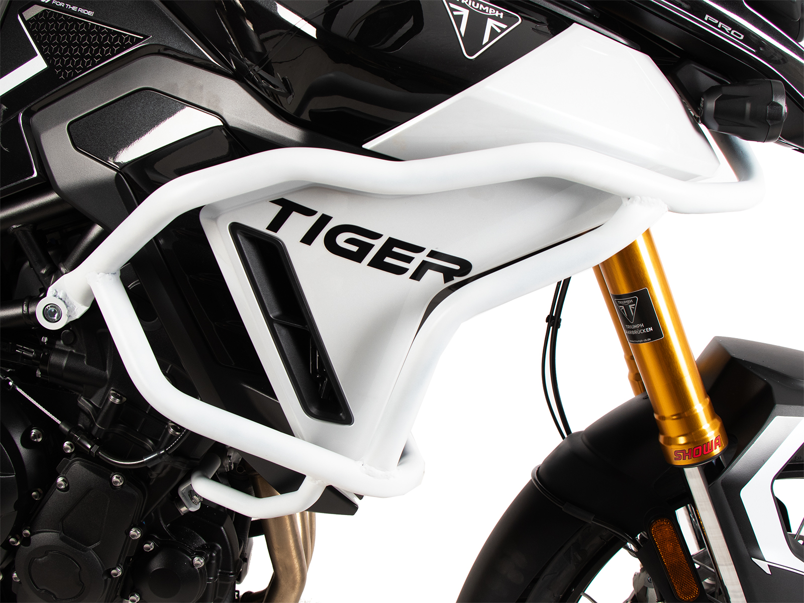 Tankrschutzbügel "Solid" weiß für Triumph Tiger 900 Rally Pro (24-) Hepco & Becker