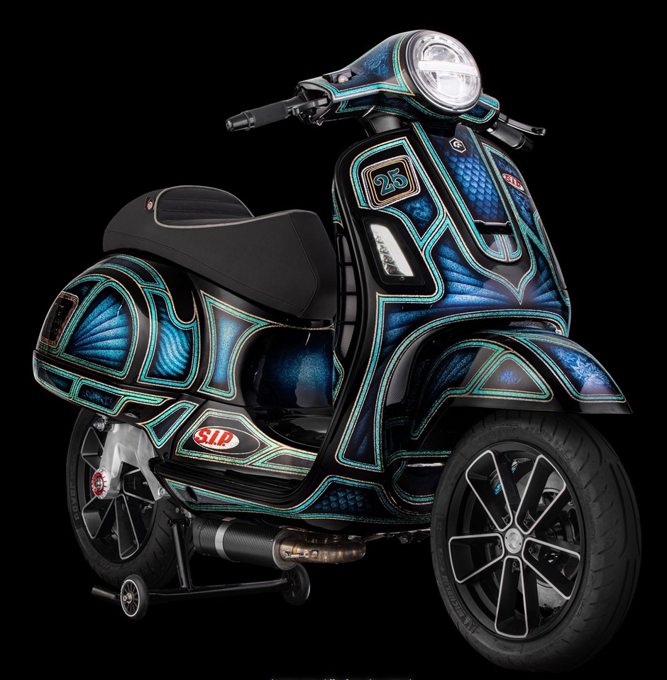 Staubschutzkappe 13" Felge vorne für Vespa GTS/​GTS Super/​GTV/​GT 125-300ccm, silber