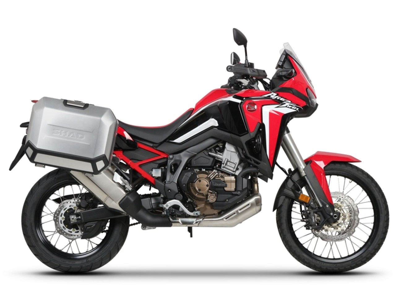 Shad Seitenkofferträger 4P System schwarz lackiert für Honda CRF 1100L Africa Twin (20-21)