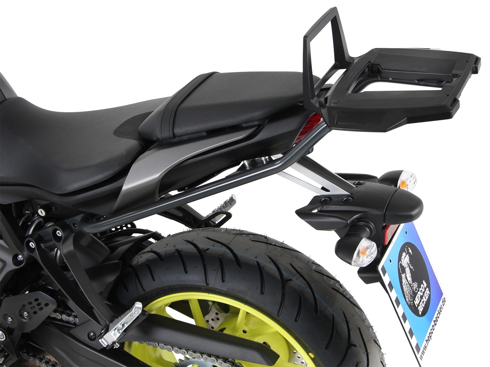 Alurack Topcase-Träger anthrazit für Yamaha MT-07 (Bj.18-) Hepco & Becker