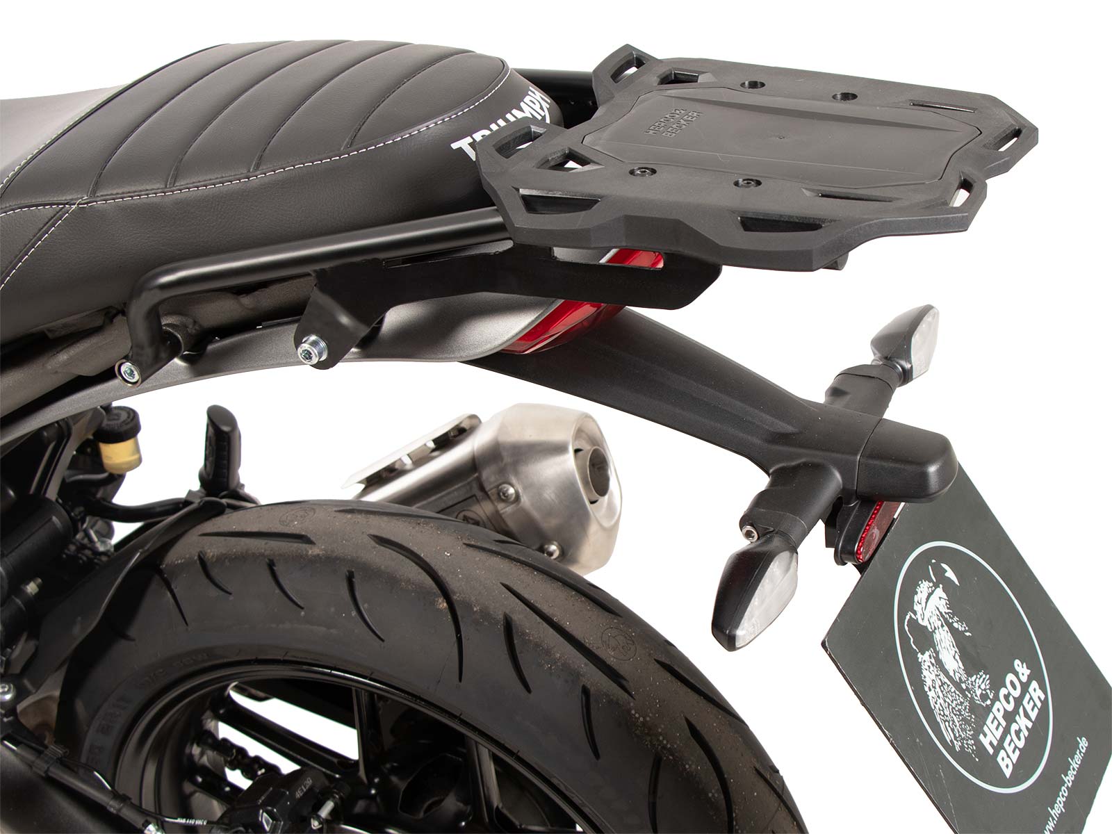Smartrack Set inkl. Xcore Topcase 40 schwarz für Triumph Scrambler 400 XC (25-) Hepco & Becker
