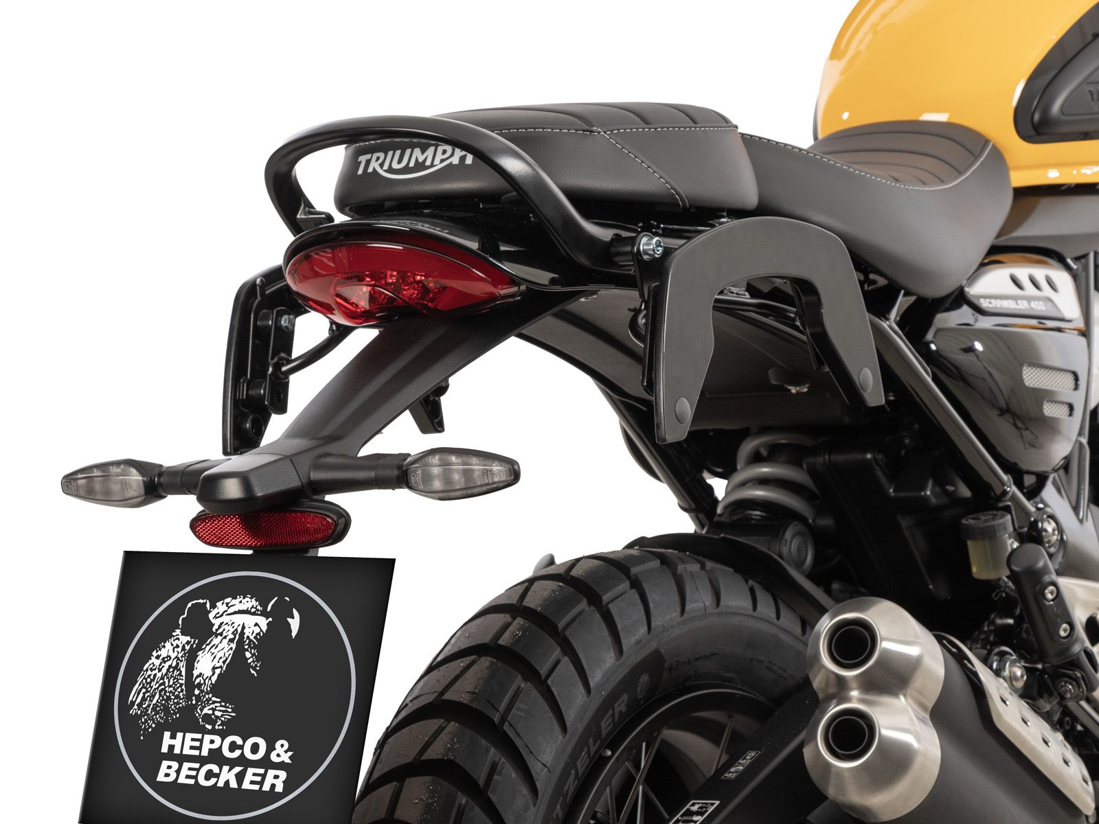 C-Bow Seitenträger schwarz für Triumph Scrambler 400 XC (25-) Hepco & Becker