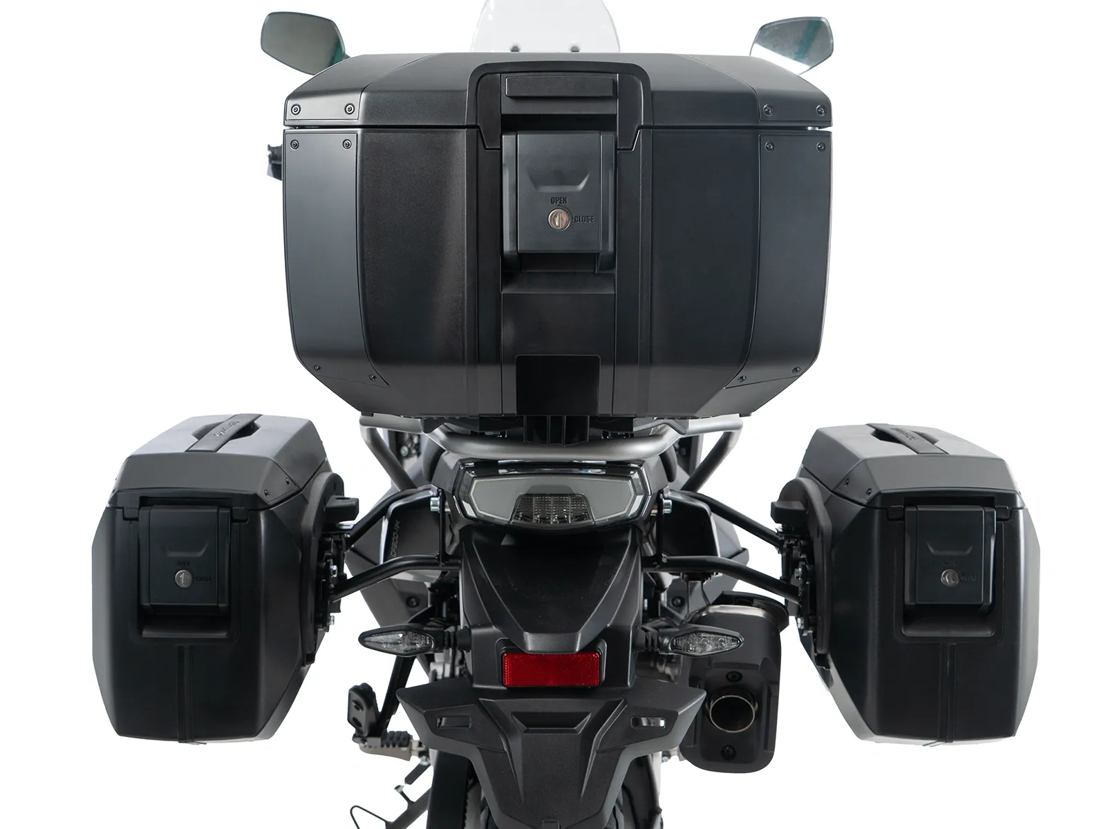 Xcore Topcase 40 schwarz mit schwarzer Blende für Smartrack Hepco & Becker
