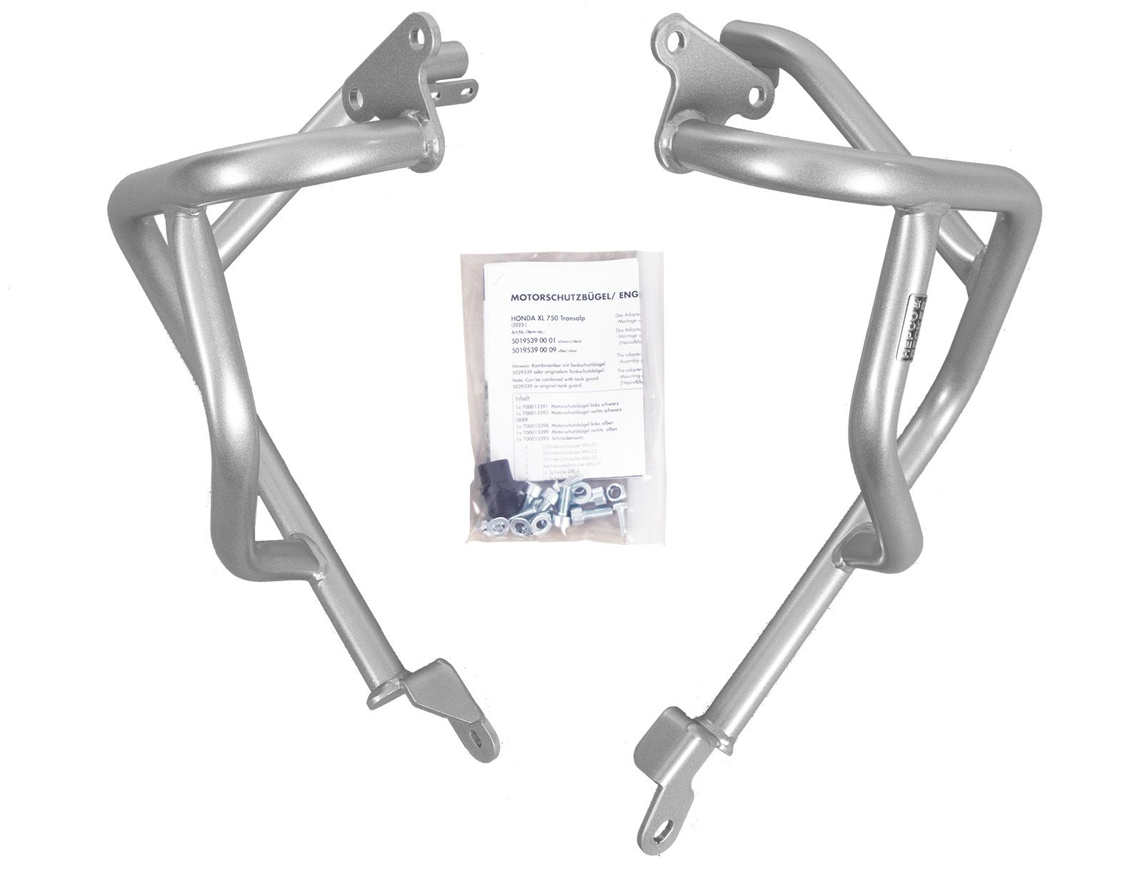 Motorschutzbügel silber für Honda XL 750 Transalp (25-) Hepco & Becker