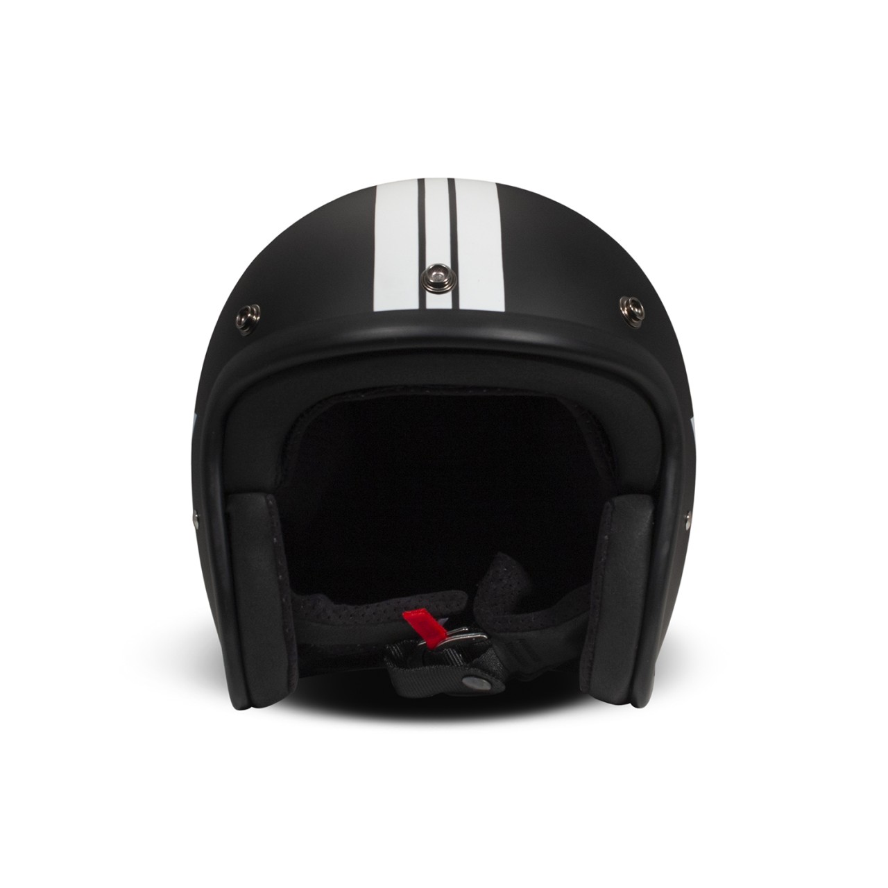 DMD Jethelm Retro, schwarz, matt, Star Black, Fiberglas, ECE 22.06