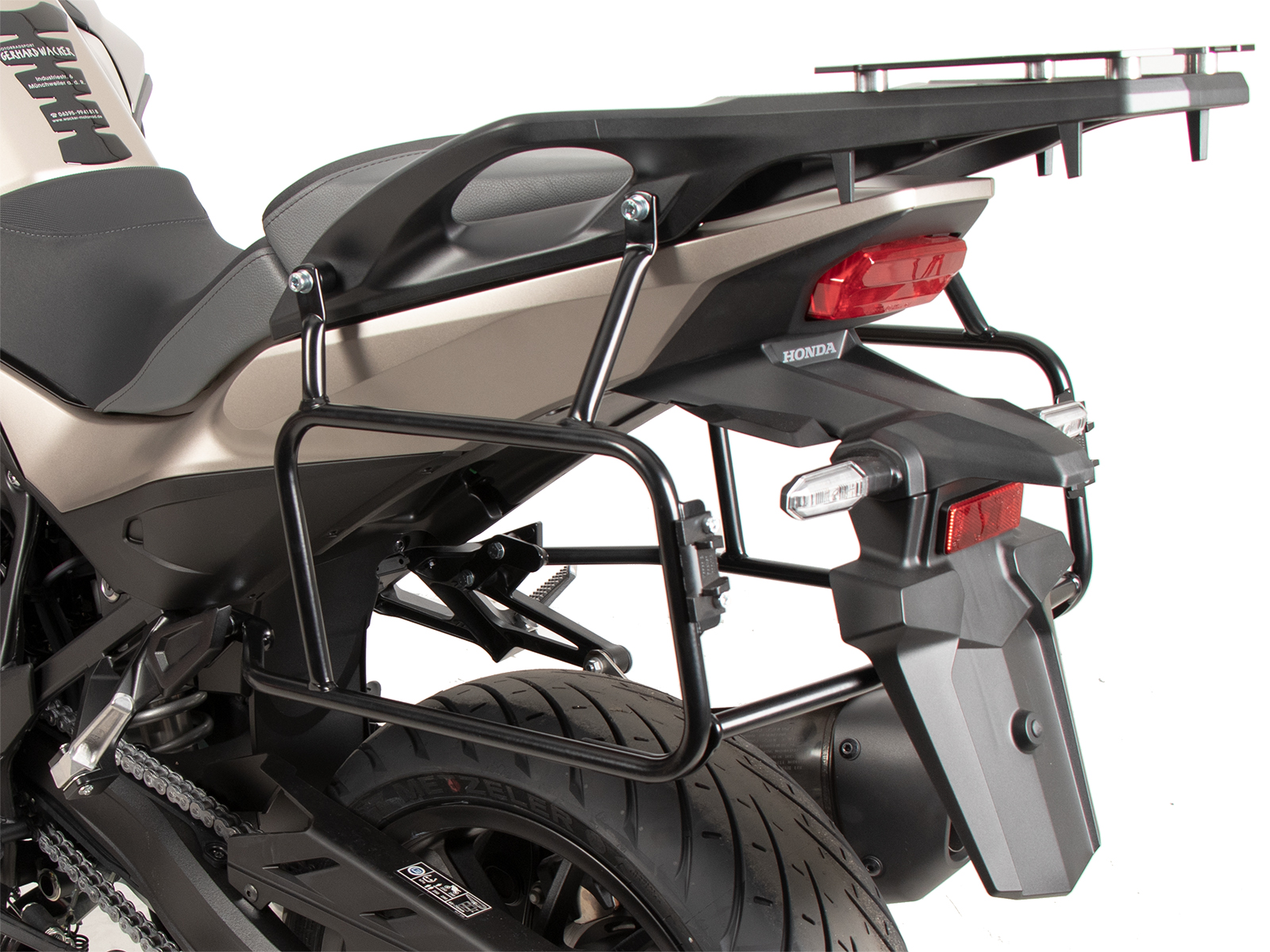Seitenkofferträger festverschraubt schwarz für Honda NT 1100 / DCT / ES (25-) Original Hepco & Becke