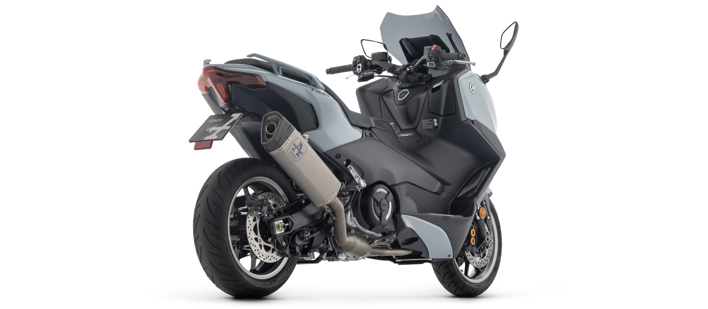 ARROW PISTA Titan schwarz für Yamaha TMAX 560, 2025-