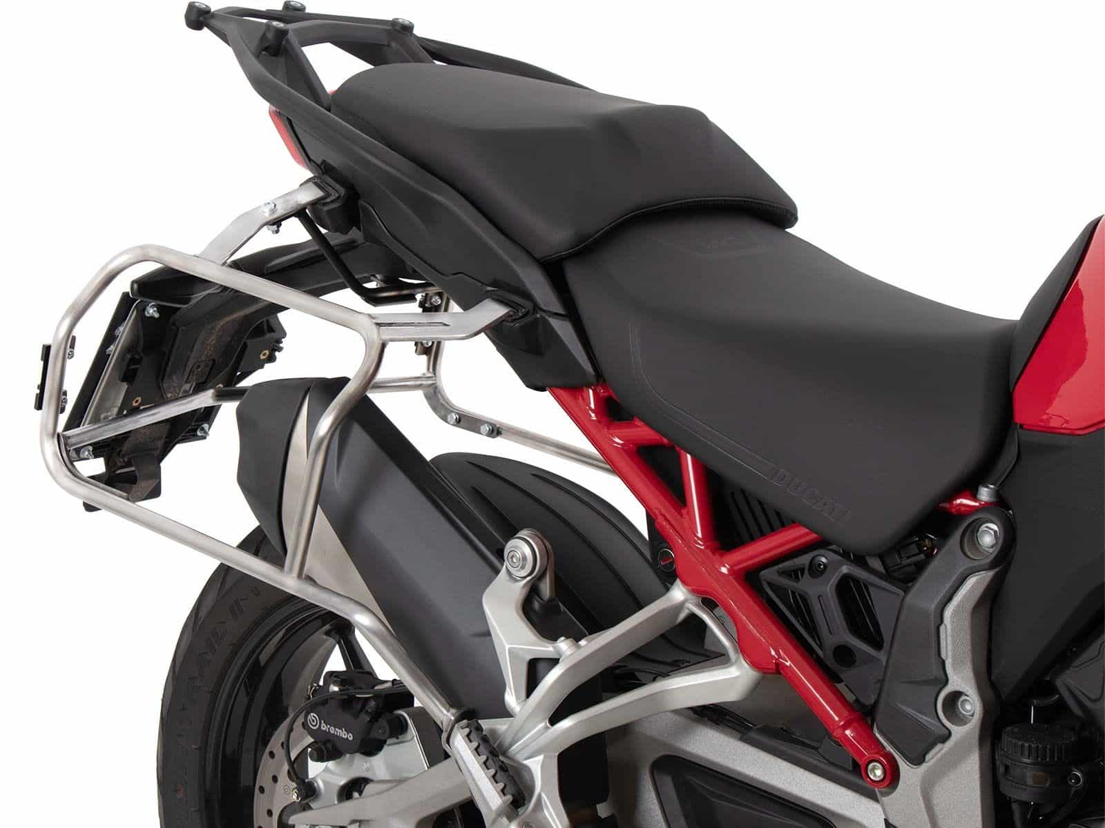 Kofferträgerset Cutout inkl. Kofferset Xplorer Cutout schwarz für Ducati Multistrada V4 (25-)