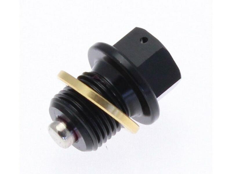 Tecnium Magnetische Ablassschraube - Aluminium schwarz M14x1,25x13,5