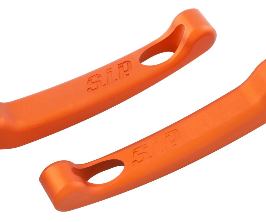 Sporthebel Set Bremse Shorty für Vespa, rechts und links, orange matt