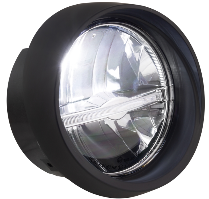 Scheinwerfer LED für Vespa Primavera 50-150ccm 2T/​4T (-'18), schwarz matt