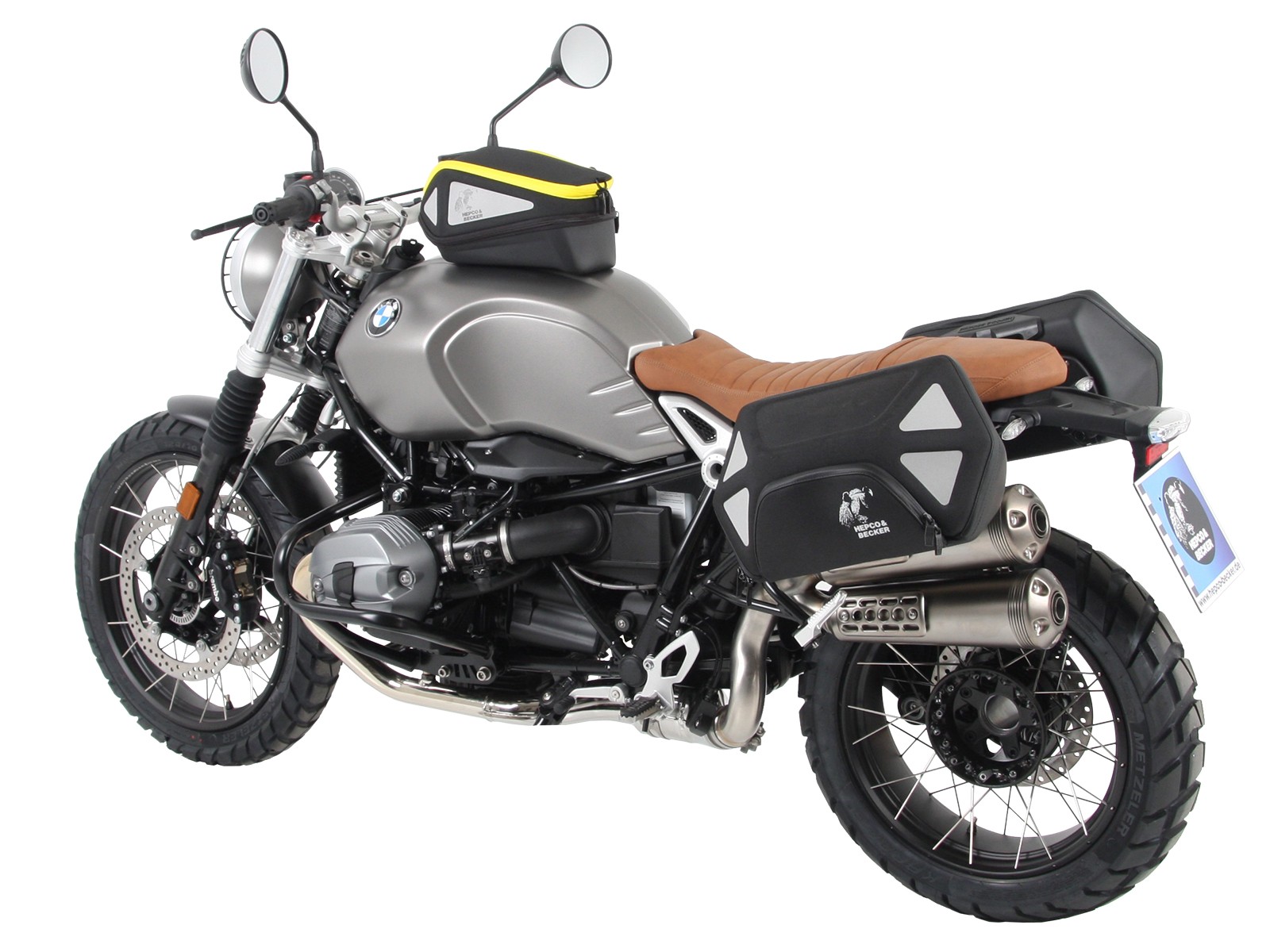 C-Bow Seitenträger schwarz für BMW R nineT Scrambler (16-23) / Urban G/S 40 Years Edition