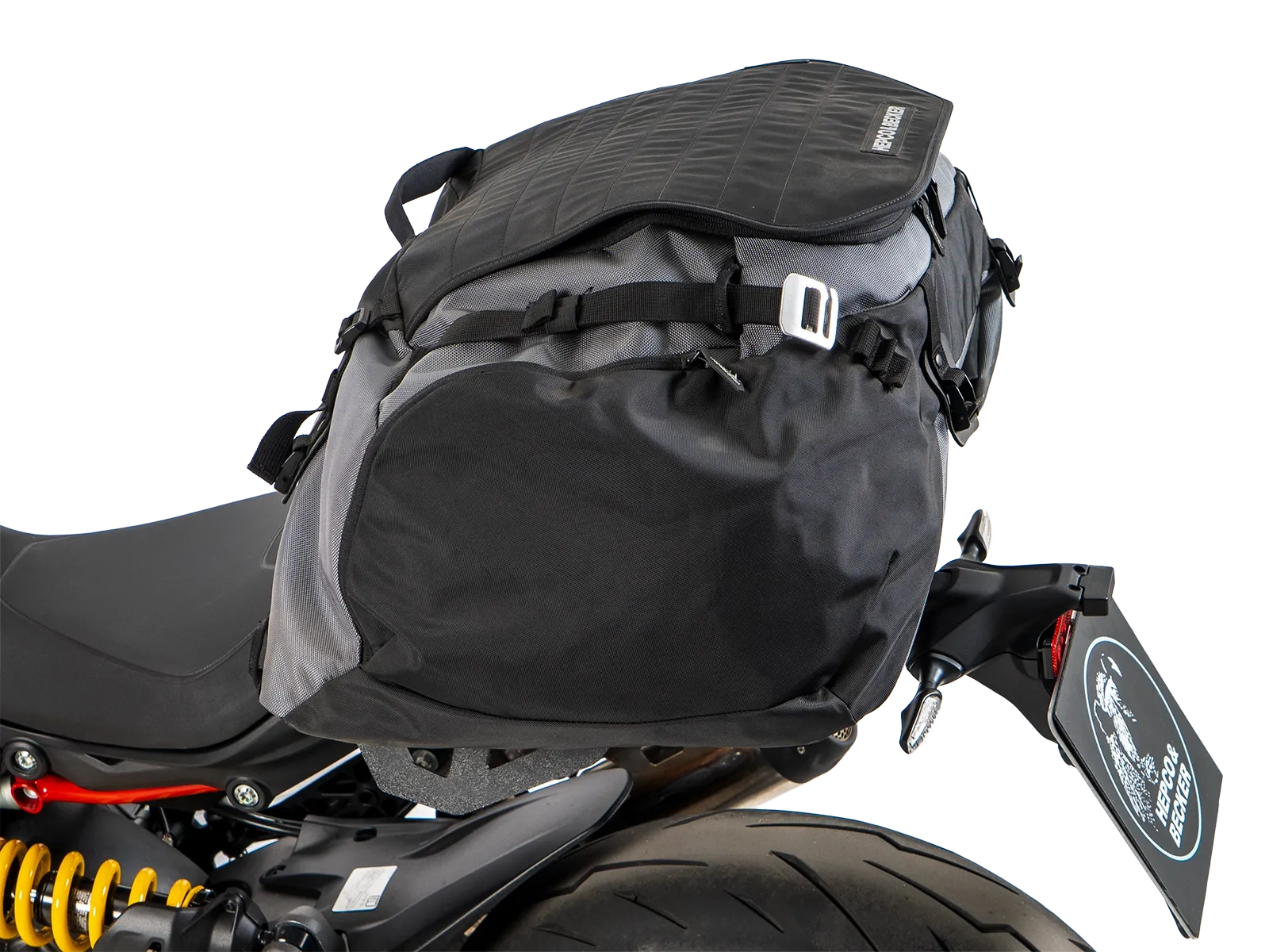 Abstandshalter Luggage Guard schwarz für Ducati Monster 890 / + (26-) Hepco & Becker