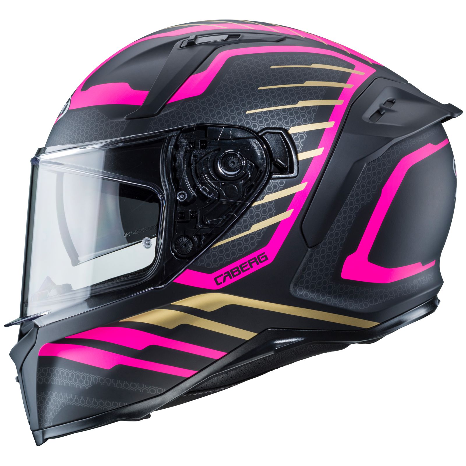 Caberg Helm Avalon Forge, matt-schwarz/Fuchsia-gold