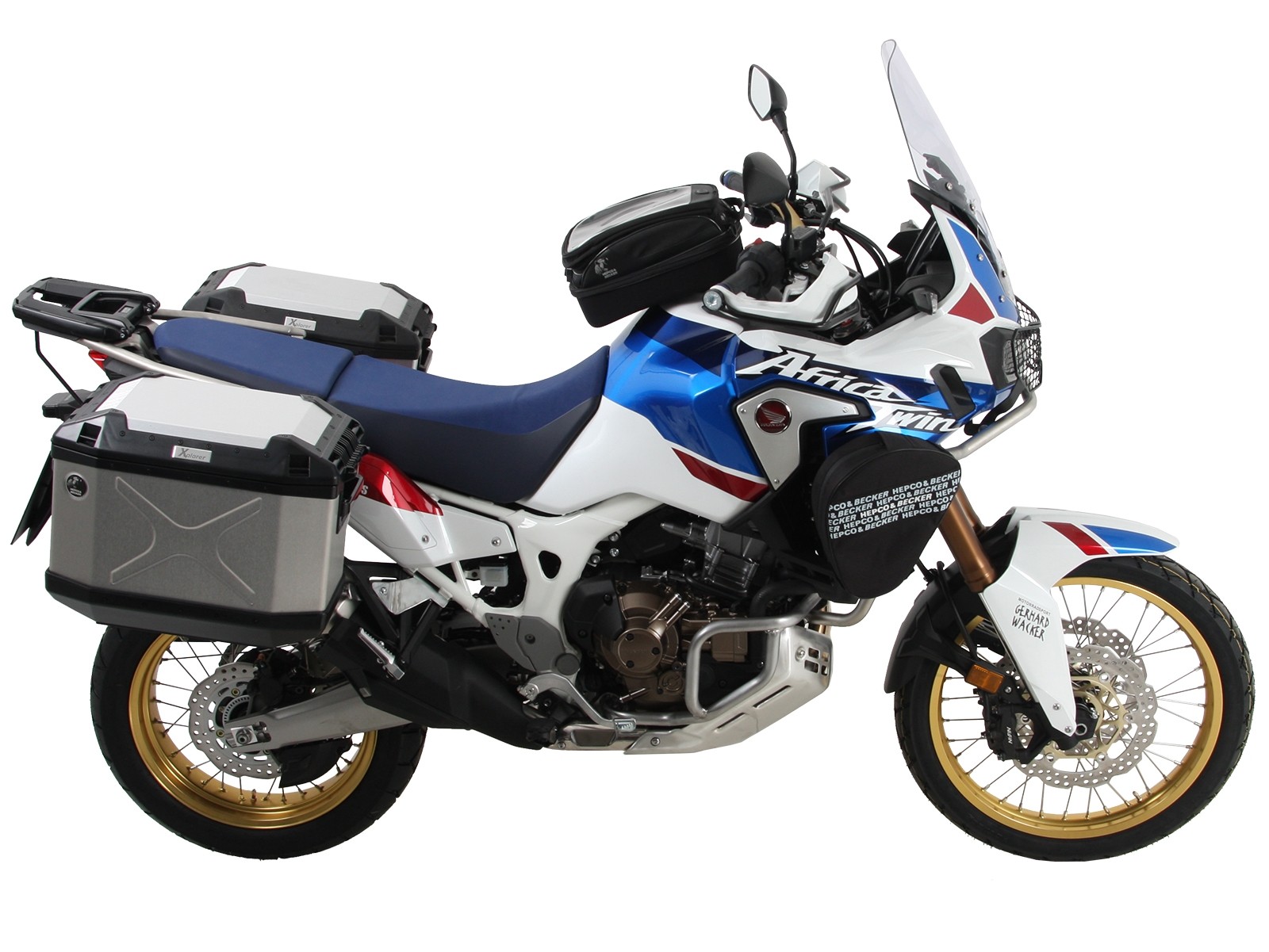 Seitenkofferträger festverschraubt schwarz für Honda CRF 1000 Africa Twin (18-19) Hepco & Becker