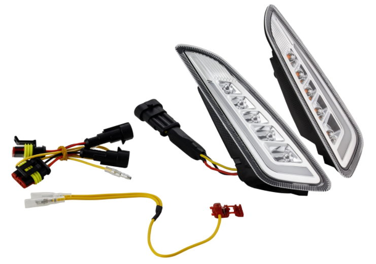 Blinker Kit vorne links/rechts für Vespa Primavera/​Sprint 50ccm 2T/​4T, klar