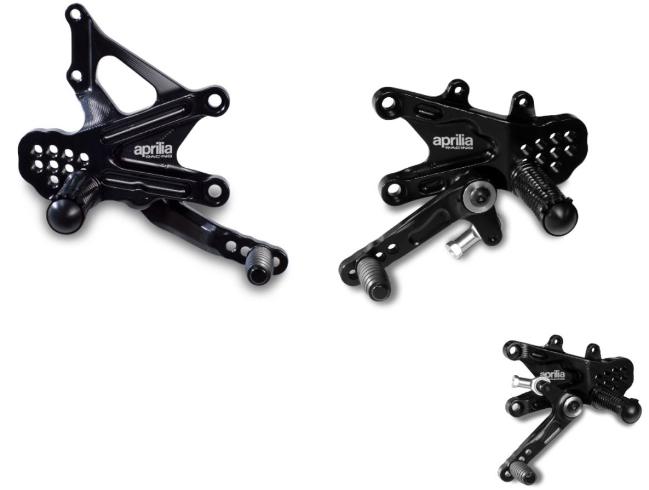 Fußrastensatz schwarz für Aprilia RSV4 / Tuono V4 1100 (21-)