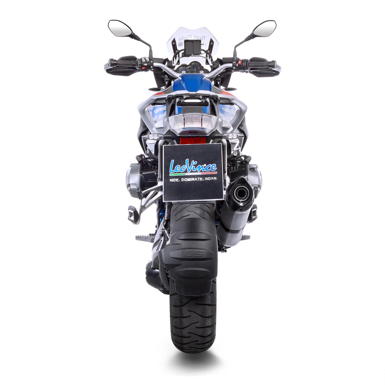 LeoVince Auspuffanlage LV One Evo für BMW R 1200 GS /Adventure, silber, slip on, Euro4, E-Gutachten