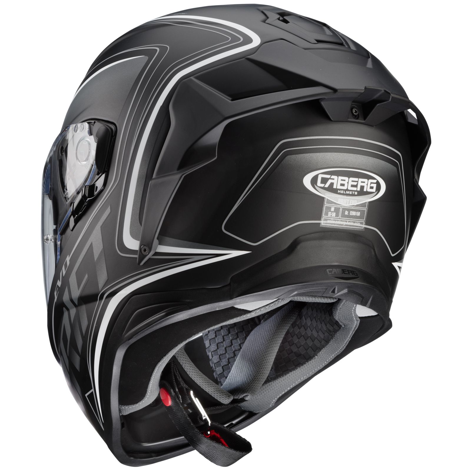 Caberg Helm Drift Evo Integra, matt-schwarz/grau-weiß