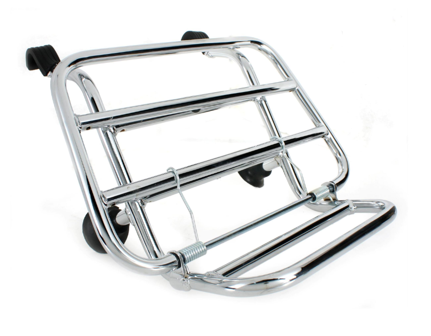 Gepäckträger vorne für Vespa GTS/​GTS Super/​GTV/​GT 60/​GT/​GT L 125-300ccm, klappbar, chrom