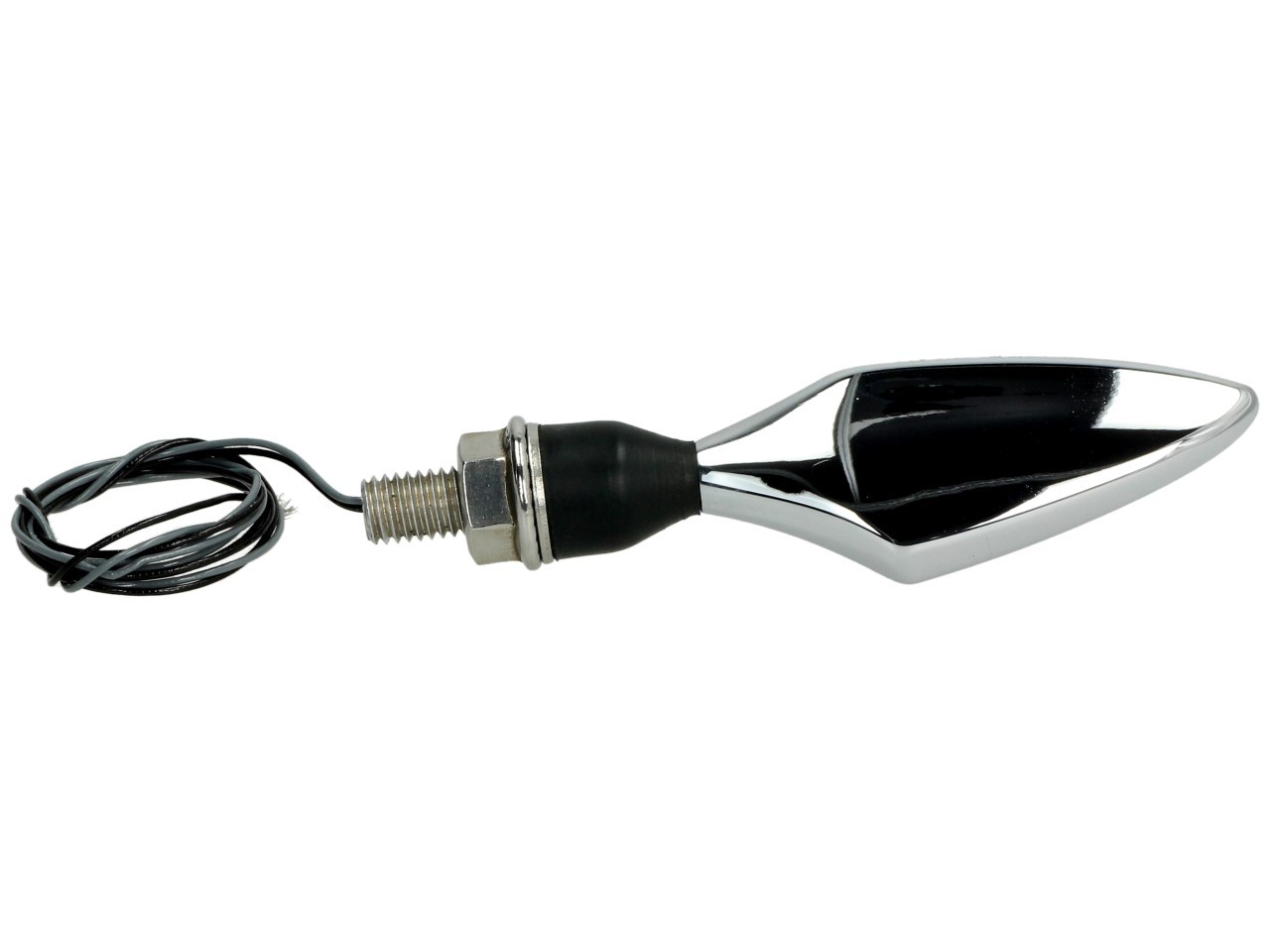 Kellermann Blinker, Rhombus Extreme, Stahl, LED, VR/HL, 12 V, chrom glänzend, M8x20, E-geprüft