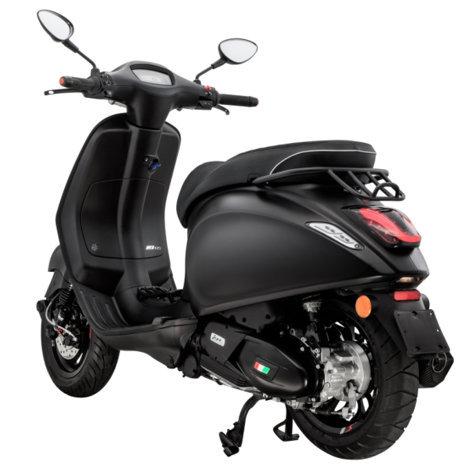 Gepäckträger Durchstieg schwarz für Vespa Primavera/​Sprint 50-150ccm