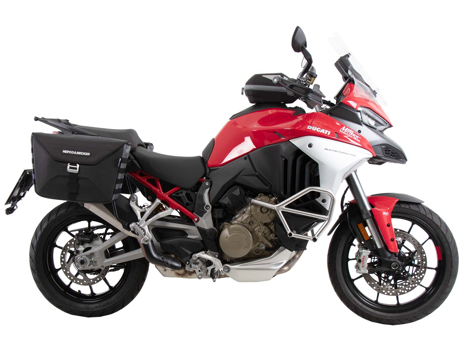 C-Bow Seitenträger schwarz für Ducati Multistrada V4/S/S Sport/Pikes Peak (21-24) /Rally (23-24)