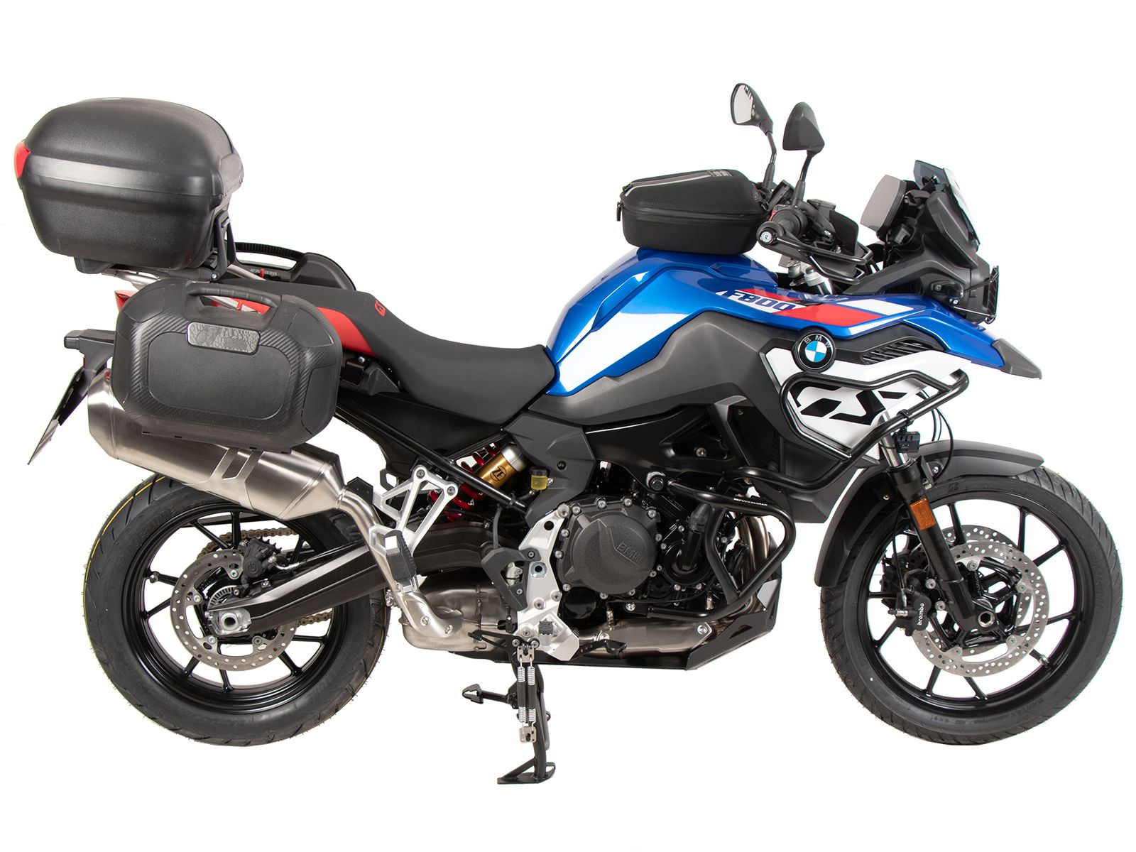Alurack Topcaseträger für Kombination mit original Edelstahlbrücke für BMW F 800 GS (24-)