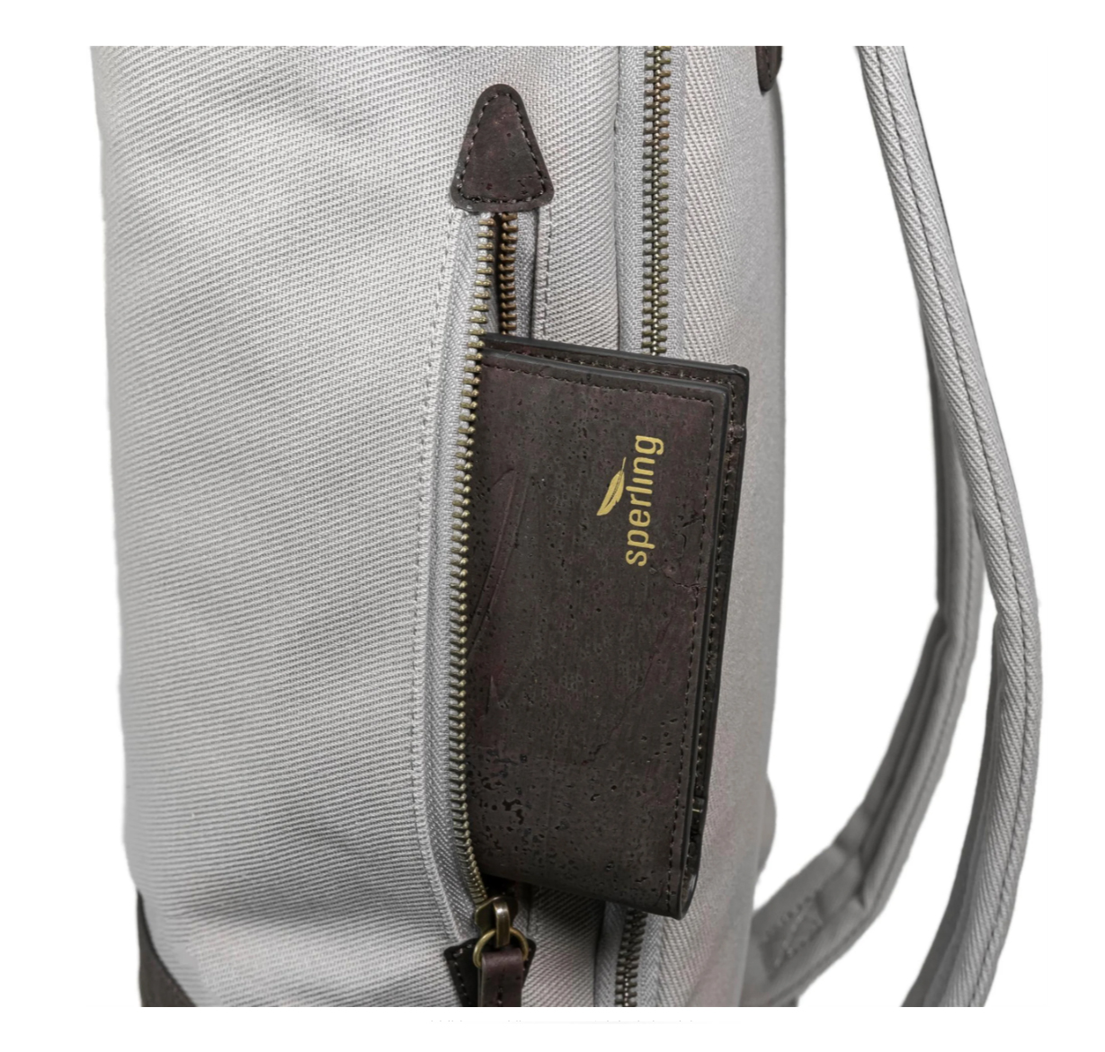 Rucksack Sperling VESPA-Rider Night "SIP Edition" - grau/Kork braun