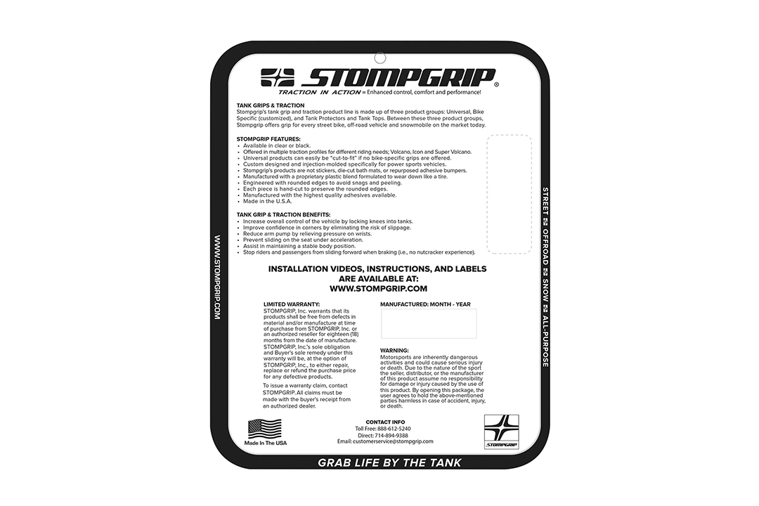Stompgrip hybrid, Icon, für Kawasaki Ninja 400, 2018-2024