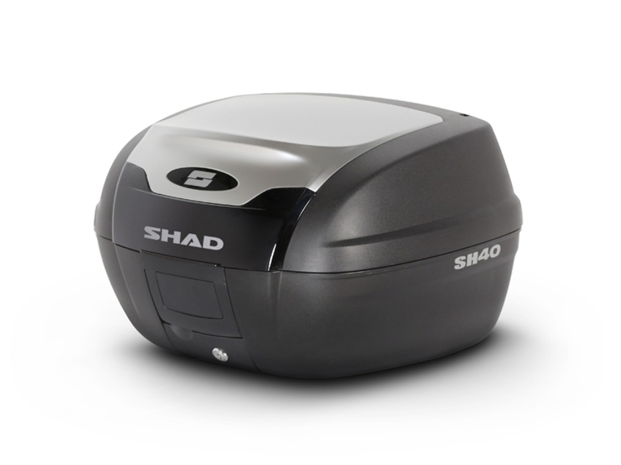 Shad Top Case SH40, Alu-Optik / schwarz, 40l