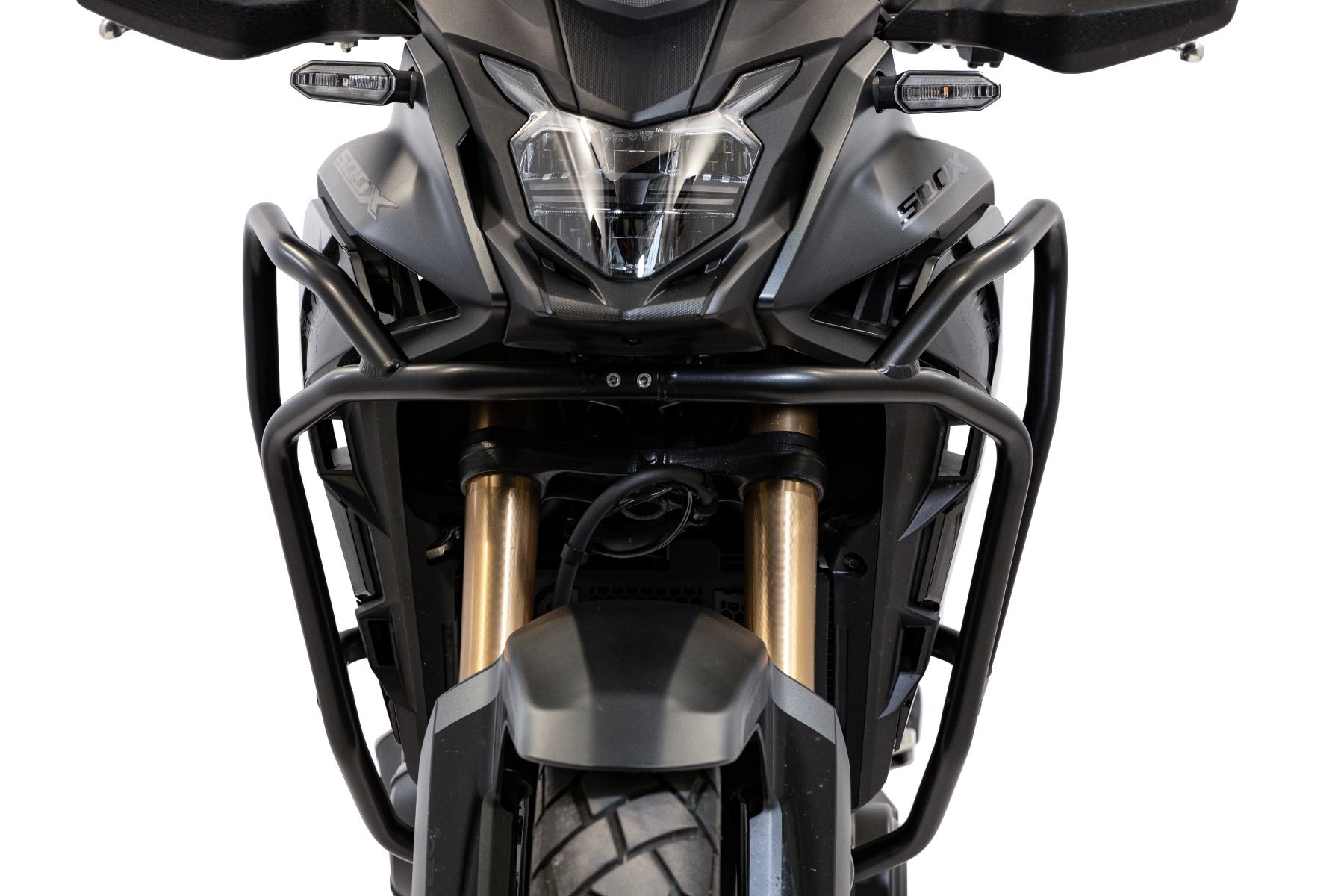 Sturzbügel aus Aluminium, oben für Honda CB 500 X (19-23), schwarz