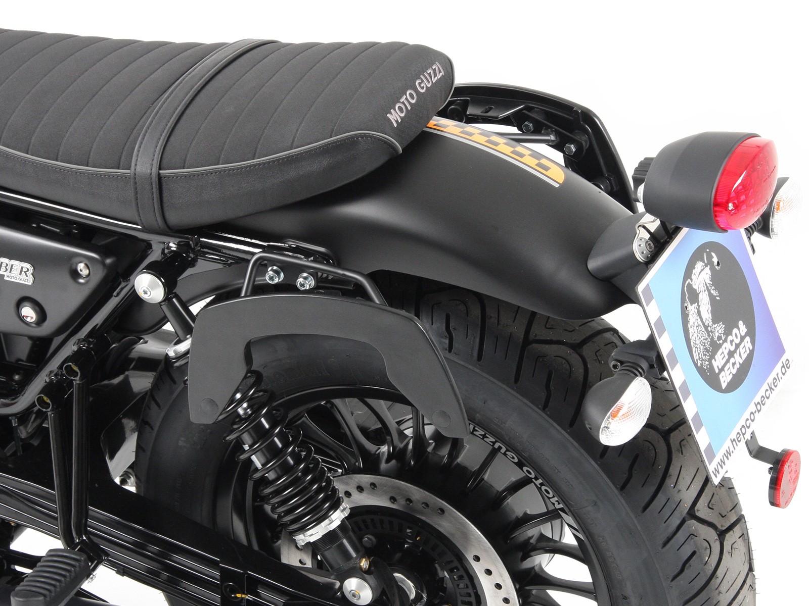 C-Bow Seitenträger schwarz für V 9 Bobber (Bj.16-) Hepco & Becker