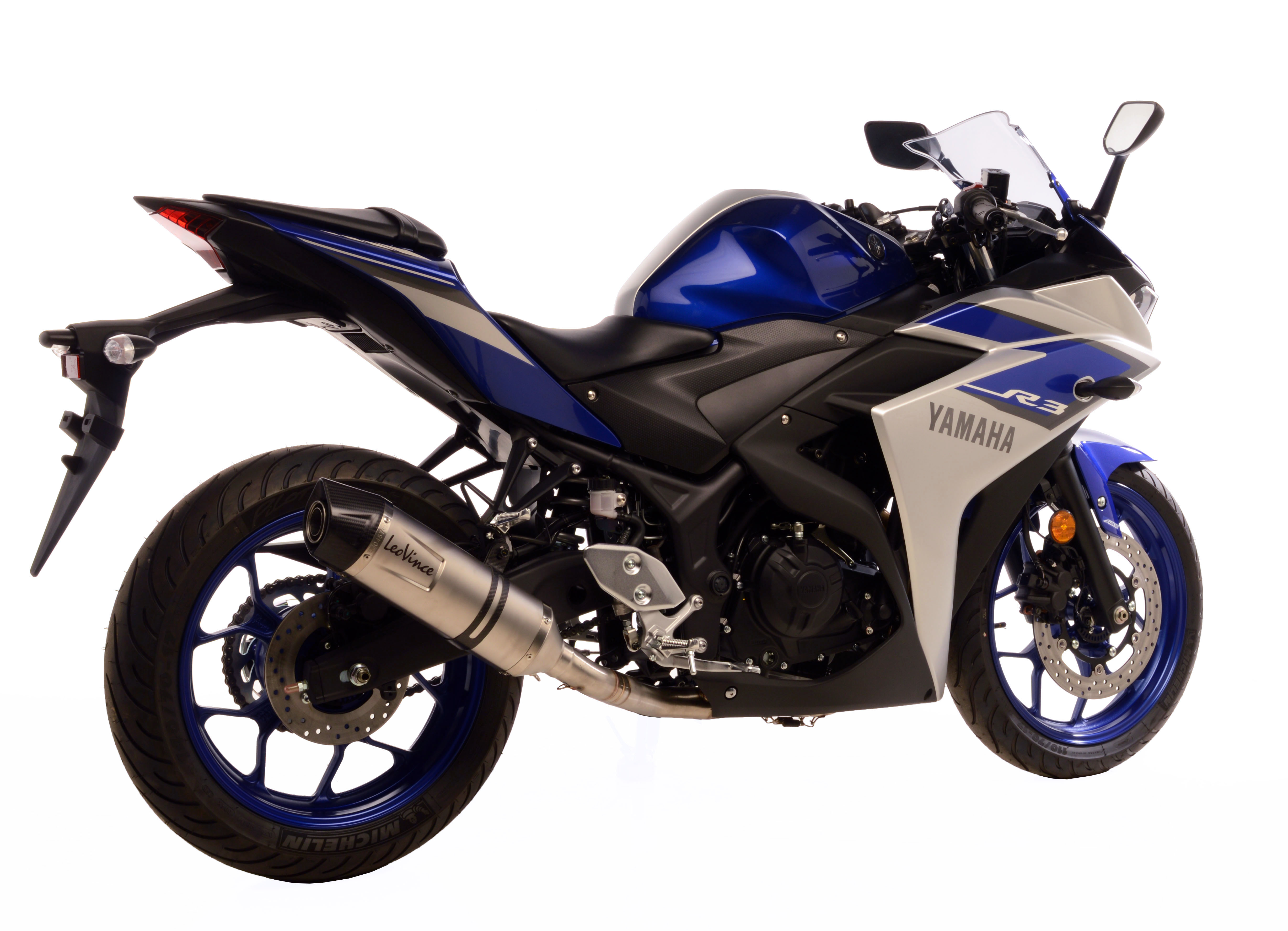 LeoVince Auspuffanlage SBK LV One Evo 2, Edelstahl, Komplettanlage für Yamaha MT-03 / YZF-R3