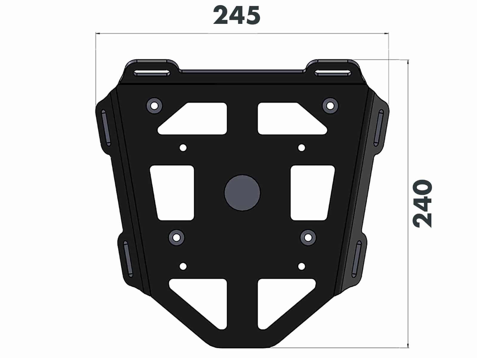 Minirack Softgepäck-Heckträger schwarz für Honda AFS 110i Wave (12-16) Hepco & Becker